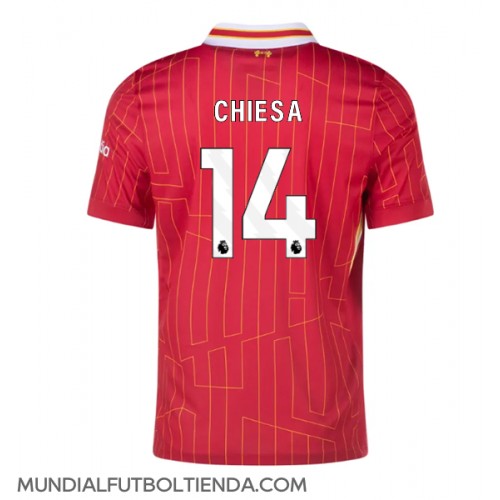 Camiseta Liverpool Federico Chiesa #14 Primera Equipación Replica 2024-25 mangas cortas